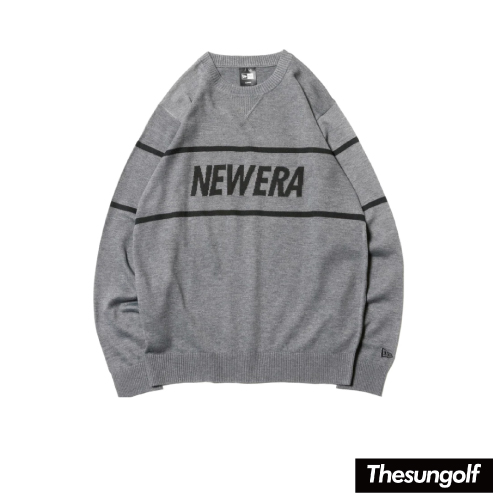 NEWERA】12855406 [GF KNIT SWEATER LINE WM GRY BLK]